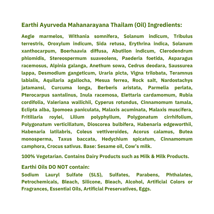 Earthi Mahanarayana Thailam
